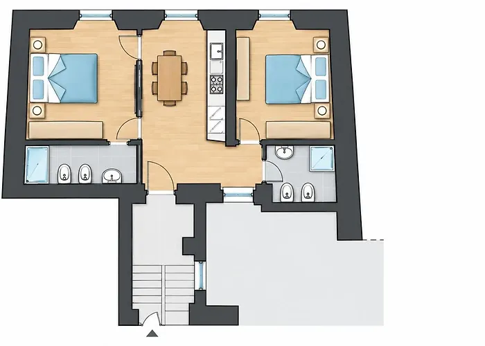 Piramide 2 Bedrooms & 2 Bathrooms Daire